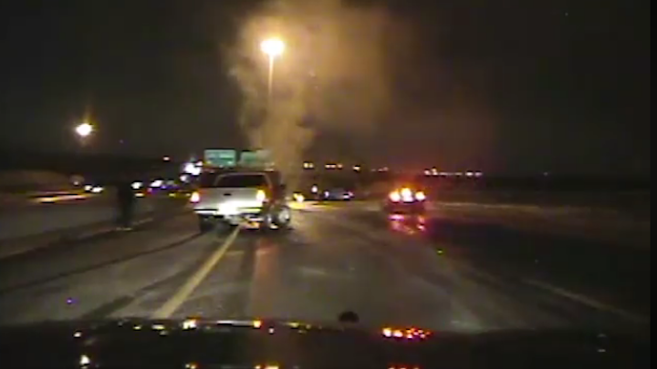 A Nebraska State Patrol trooper was struck by a vehicle while assisting a motorist this week in Omaha.