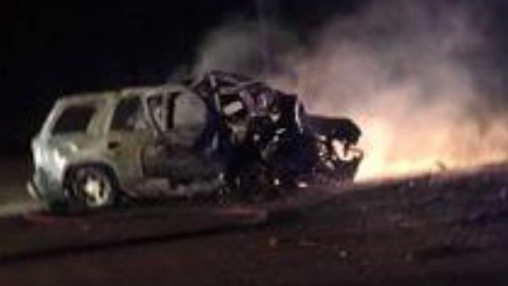 A critically-injured Sylacauga police officer was pulled from his burning cruiser in a Thursday-night crash.