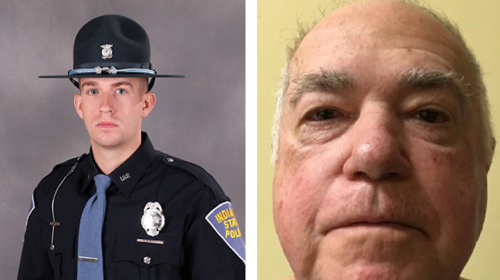 Trooper Morgenn Evans, left, and Oscar Kays