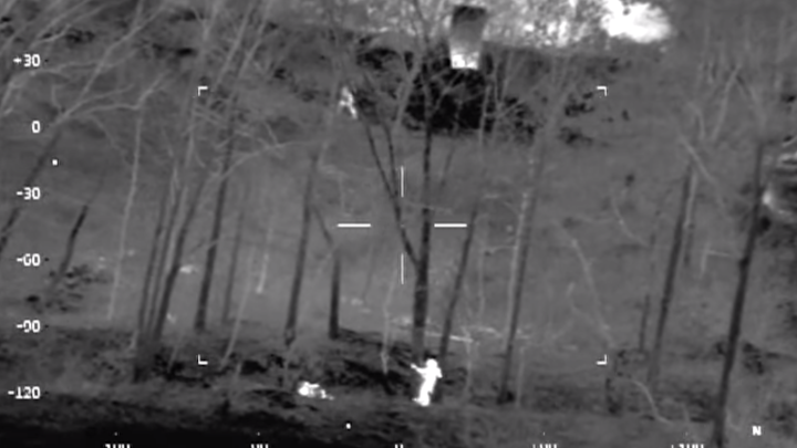 A Massachusetts State Police helicopter using infrared radar on Tuesday was able to locate a missing woman in a heavily wooded area and then relay her position to officers on the ground.