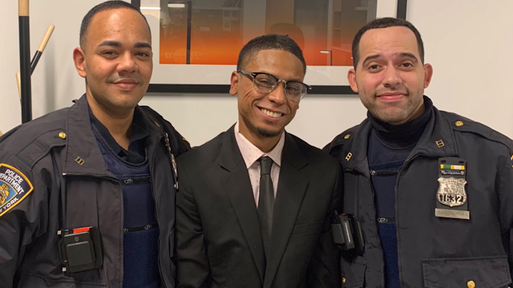 When a Chelsea pooch chomped on a homeless man’s hand last month, two 10th Precinct cops came to his aid — and this weekend, the two dropped about $200 of their own cash to fix him up with a spiffy new haircut, a pair of glasses and a brand new suit.