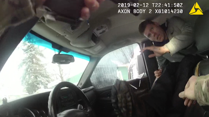 Spokane police Officer Dan Lesser received one day of unpaid suspension for shouting vulgar death threats and failing to immediately activate his body camera during a February arrest in which he released a police dog into a suspect’s vehicle.