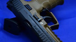 The VP9 has a relief cut under the triggerguard, which allows the hand to get closer to the axis of the bore.