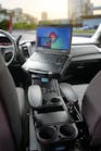 Gamber-Johnson&rsquo;s Panasonic Toughbook 55 Docking Station, mounted using the Mongoose XE motion attachment on the Chevrolet/GMC Truck and Full-Size SUV Console Kit.