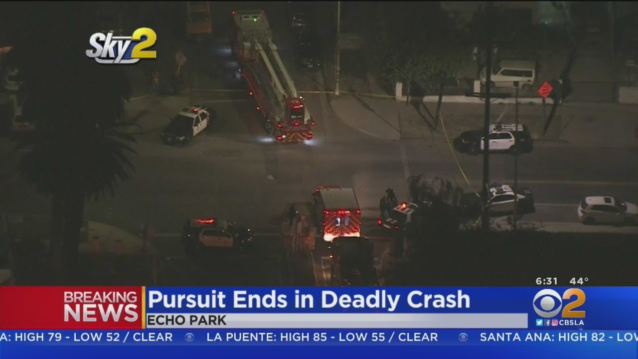 Three Killed After Los Angeles Police Pursuit Ends In Crash | Officer