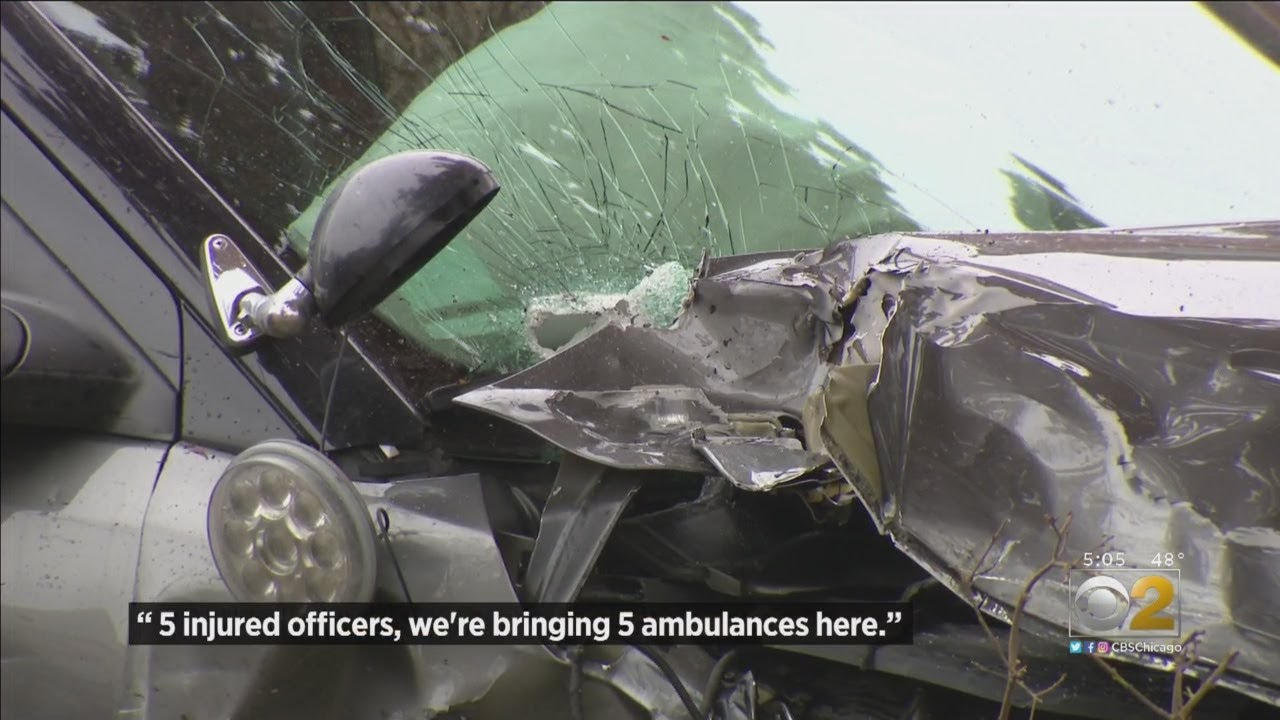Five Chicago Police Officers Injured After Patrol Cars Collide | Officer