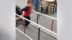 In Arvada, CO, a school resource officer with the Arvada Police Department helped give a young boy with cerebral palsy the strength to walk by personally building him an 8-foot-long strength trainer.