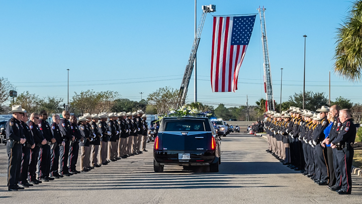 Nassau Bay Police Kaila Sullivan was struck and killed by a fleeing suspect’s car while backing up a fellow officer during a traffic stop on Dec. 10, two weeks shy of her 16th year on the force and two months shy of 20 years of service.