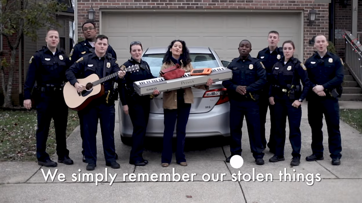 The Lexington Police Department released a festive and musical reminder over the weekend for the public to keep vehicle doors locked and to take valuables and firearms out of their cars.
