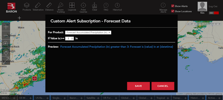 Custom Forecast Example