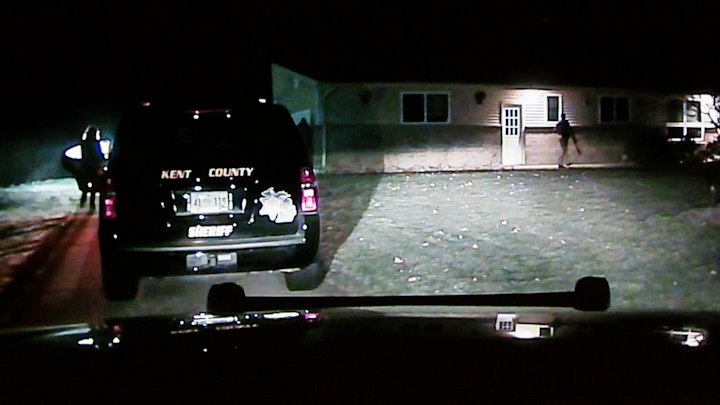 Kent County Prosecutor Chris Becker determined that Deputy Elizabeth Donovan's life was in danger when Steven Saucier pushed her down before her partner, Deputy James Davis, shot and killed him.