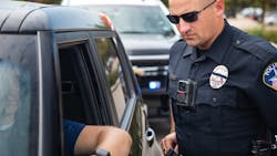 Motorola Solutions WatchGuard V300 in the field. Swappable battery pack and secure wireless uploading enable continuous operation Motorola Solutions WatchGuard V300 in the field. Swappable battery pack and secure wireless uploading enable continuous operation