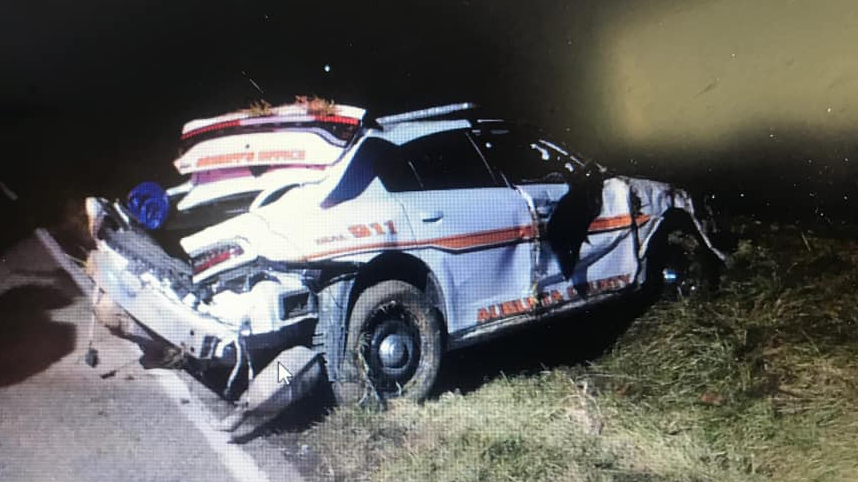 Augusta County Sheriff's Deputy Michael Stogdale, who was involved in a single-vehicle crash early Sunday morning while responding to a call, was charged with reckless driving after he was extricated from the wreckage by firefighters.