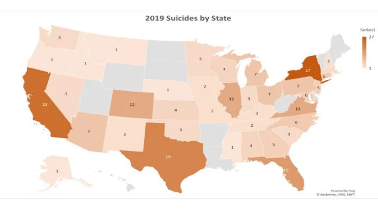 Law enforcement officer deaths by suicide once again exceeded line-of-duty deaths.