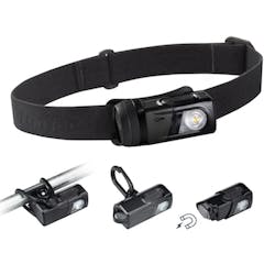 The Princeton Tec SNAP RGB Headlamp, part #SNRGB-BK. The Princeton Tec SNAP RGB Headlamp, part #SNRGB-BK.