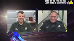 Their 12-hour shift was almost over when Orange County Sheriff's deputies Robert Ricks, left, and Marco Ruiz heard the noise in the early morning hours of Jan. 10.
