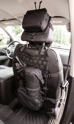 The 5.11 Vehicle Ready Hexgrid Seat and and Headrest Platform. The 5.11 Vehicle Ready Hexgrid Seat and and Headrest Platform.