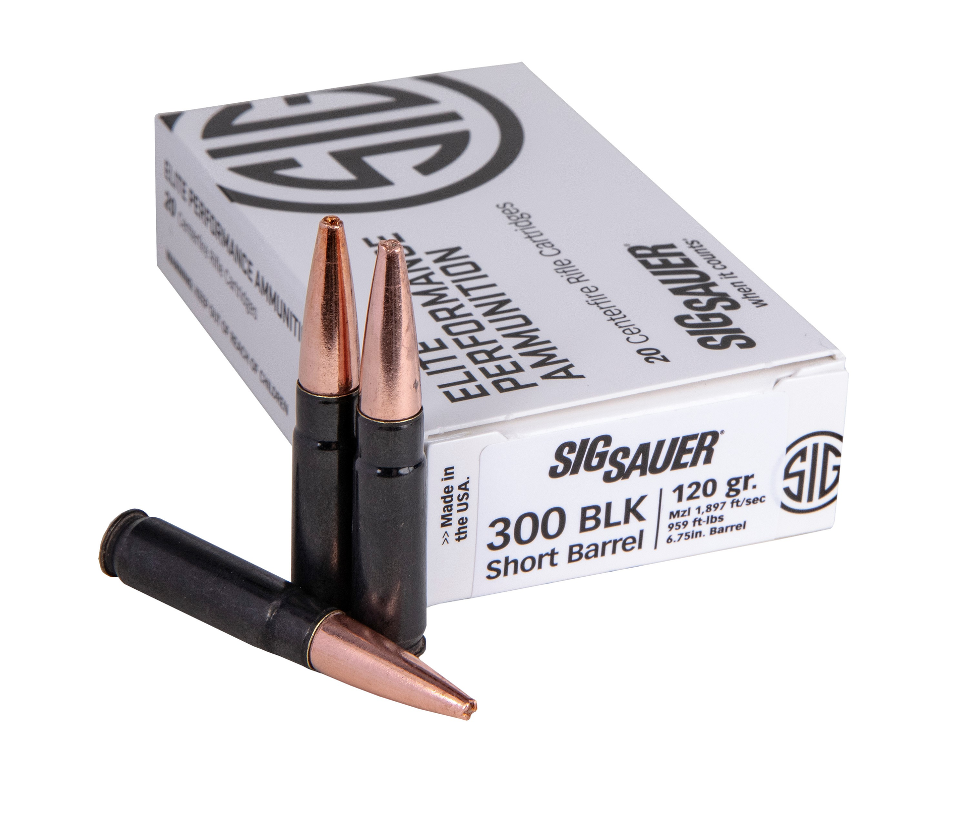 120gr Supersonic 300 Blk Sbr Elite Copper Duty