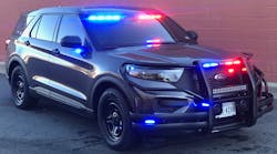 The 2020 Ford Police Interceptor Utility with all SoundOff Signal lighting.