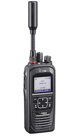 The IC-SAT100 Satellite PTT Radio from Icom America. The IC-SAT100 Satellite PTT Radio from Icom America.