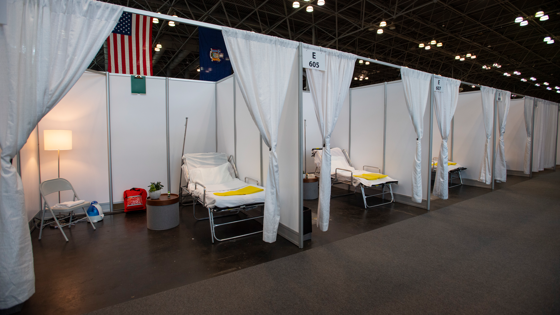 On Friday, Gov. Cuomo held a press conference, inside the Javits Center, to unveil the measures taken to turn the center into a makeshift hospital, which can hold 1,000 beds.