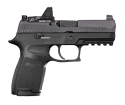 The SIG Sauer P320 Compact RXP pistol. The SIG Sauer P320 Compact RXP pistol.