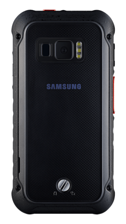 The back of the Samsung Galaxy XCover FieldPro. The back of the Samsung Galaxy XCover FieldPro.
