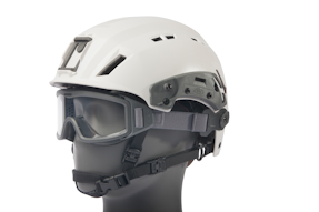 The Team Wendy EXFIL Ballistic Helmet featuring the ESS Profile Pivot goggle.