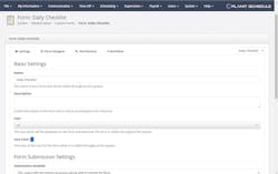 An example of a custom form. PlanIt Schedule users are able to utilize the software to create new forms, assign permissions, and create workflows. An example of a custom form. PlanIt Schedule users are able to utilize the software to create new forms, assign permissions, and create workflows.