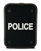 The front of BlueRidge Armor's Motor Patrol Shield.