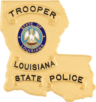 TROOPER LOUISIANA STATE POLICE BADGE - POLICE BADGE EU