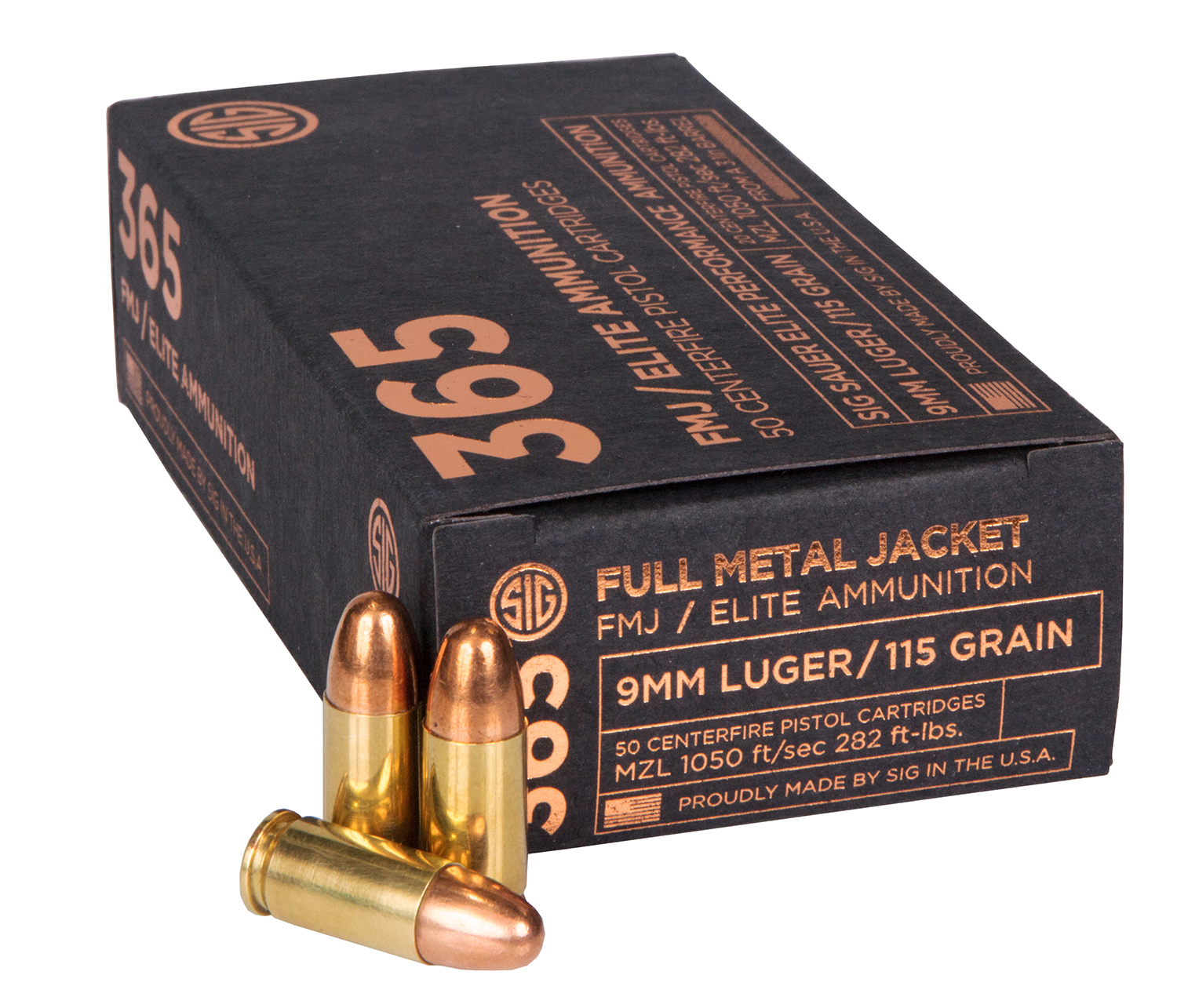 Sig 365 Fmj Ammunition 115gr 9mm