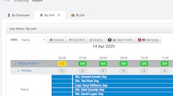 A screenshot of the PlanIt Schedule Day Editor tool. A screenshot of the PlanIt Schedule Day Editor tool.