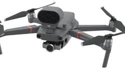 The DJI Mavic -2 can come with an extra zoom lense and a loudspeaker. The DJI Mavic -2 can come with an extra zoom lense and a loudspeaker.