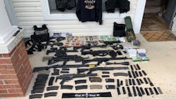 Tyrone Johnson, was arrested with a cache of weapons and thousands of rounds of ammunition in Tennessee. Tyrone Johnson, was arrested with a cache of weapons and thousands of rounds of ammunition in Tennessee.