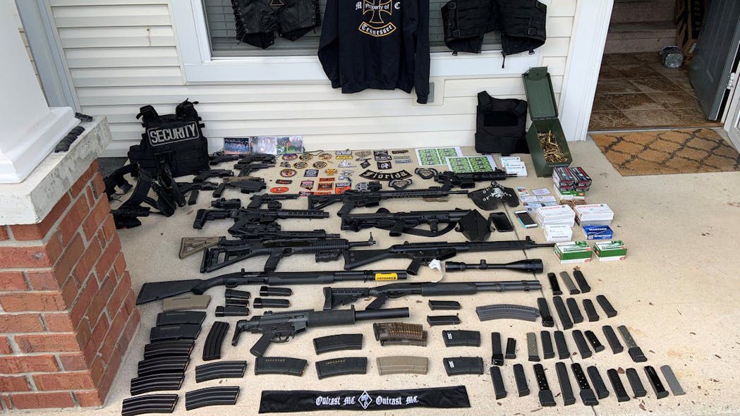 Tyrone Johnson, was arrested with a cache of weapons and thousands of rounds of ammunition in Tennessee.