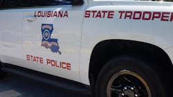 Two Louisiana State Police troopers were retrieving a tire deflation device from the roadway when they were struck by a Hammond police vehicle involved in the pursuit. Two Louisiana State Police troopers were retrieving a tire deflation device from the roadway when they were struck by a Hammond police vehicle involved in the pursuit.