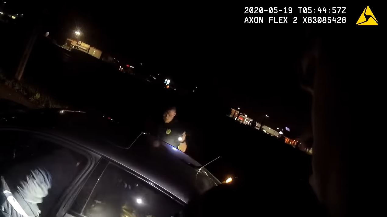 The Louisville Metro Police Department released body camera video of a shooting during a traffic stop that left an officer and suspect wounded on Tuesday.