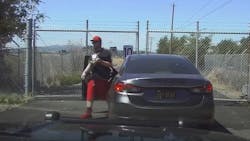 Authorities on Tuesday released video footage of an April 24 shooting in which a Napa County sheriff’s deputy fatally shot a robbery suspect, who was armed with a shotgun, from behind. Authorities on Tuesday released video footage of an April 24 shooting in which a Napa County sheriff’s deputy fatally shot a robbery suspect, who was armed with a shotgun, from behind.