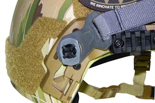 Team Wendy&apos;s EXFIL Ballistic helmets feature a special pivot point to mount ESS Pivot goggles.