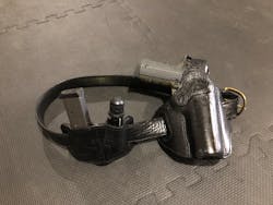 The classic 1911 .45ACP, spare magazine and a good quality flashlight - a very typical CCW rig. The classic 1911 .45ACP, spare magazine and a good quality flashlight - a very typical CCW rig.