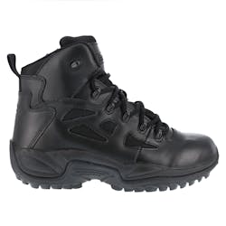 The Reebok Duty 6' Stealth Boot with side zipper. The Reebok Duty 6' Stealth Boot with side zipper.