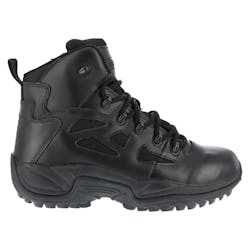 The Reebok Duty 6&apos; Stealth Boot with side zipper.