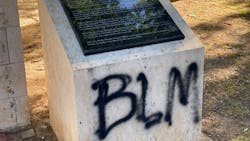 The Fort Worth Police & Firefighters Memorial was vandalized sometime overnight, according to the Fort Worth Police Officer's Association Facebook page. The Fort Worth Police & Firefighters Memorial was vandalized sometime overnight, according to the Fort Worth Police Officer's Association Facebook page.