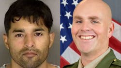 Steven Carrillo, left, and, Sgt. Damon Gutzwiller Steven Carrillo, left, and, Sgt. Damon Gutzwiller