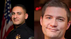 Officer Aurash Zarkeshan, left, and Officer Craig Johnson