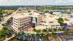 Aerial view on Broward Sheriff`s Office BSO, public safety organization for law enforcement and fire protection duties within Broward County, Florida. Fort Lauderdale, Florida/USA - April 07, 2020 Aerial view on Broward Sheriff`s Office BSO, public safety organization for law enforcement and fire protection duties within Broward County, Florida. Fort Lauderdale, Florida/USA - April 07, 2020