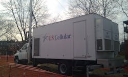 A deployed U.S. Cellular 'Cell On Light Truck'. A deployed U.S. Cellular 'Cell On Light Truck'.