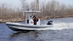 Lake Assault Boats has delivered this 22-foot craft to the Flower Mound Police Department located northwest of Dallas, Texas. The vessel will provide patrol and emergency response services on Grapevine Lake. Lake Assault Boats has delivered this 22-foot craft to the Flower Mound Police Department located northwest of Dallas, Texas. The vessel will provide patrol and emergency response services on Grapevine Lake.