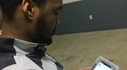 Darius Franklin, an incarcerated individual at the Kendall County Sheriff's Office in Illinois, uses the eMessaging application on SecurueView Tablets from Securus Technologies to communicate with family and helps to give him a positive outlook. Darius Franklin, an incarcerated individual at the Kendall County Sheriff's Office in Illinois, uses the eMessaging application on SecurueView Tablets from Securus Technologies to communicate with family and helps to give him a positive outlook.